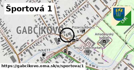 Športová 1, Gabčíkovo