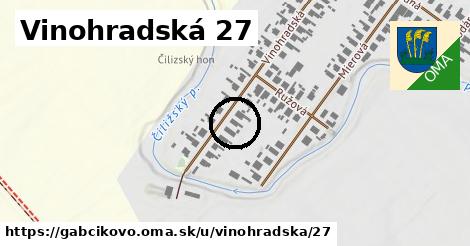Vinohradská 27, Gabčíkovo