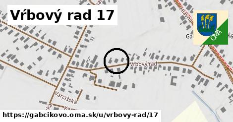 Vŕbový rad 17, Gabčíkovo