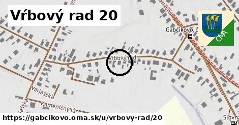 Vŕbový rad 20, Gabčíkovo