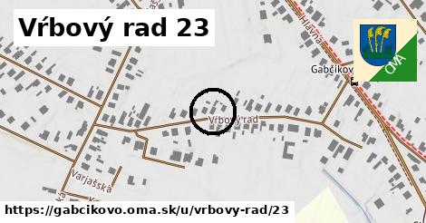 Vŕbový rad 23, Gabčíkovo