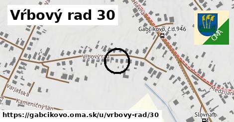 Vŕbový rad 30, Gabčíkovo