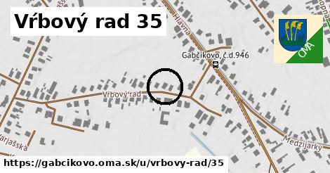 Vŕbový rad 35, Gabčíkovo