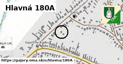 Hlavná 180A, Gajary
