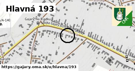 Hlavná 193, Gajary