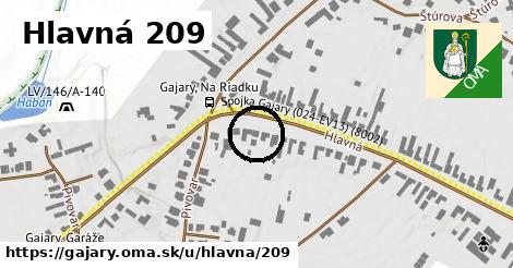 Hlavná 209, Gajary