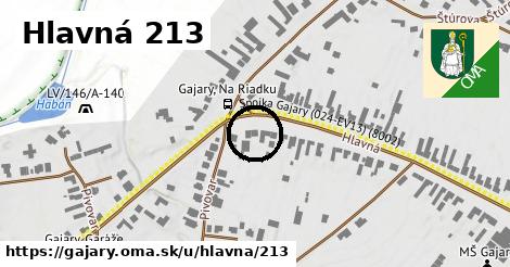 Hlavná 213, Gajary