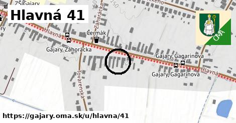 Hlavná 41, Gajary