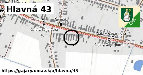 Hlavná 43, Gajary