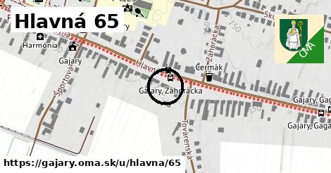 Hlavná 65, Gajary