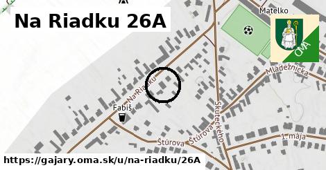 Na Riadku 26A, Gajary