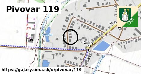 Pivovar 119, Gajary