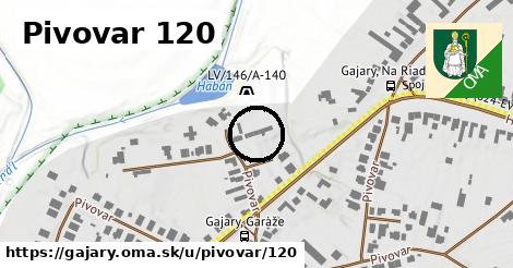 Pivovar 120, Gajary