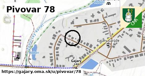 Pivovar 78, Gajary