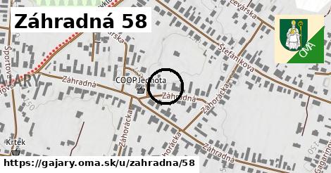 Záhradná 58, Gajary