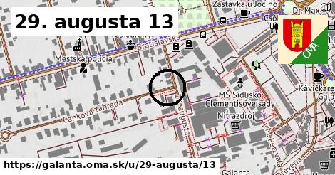 29. augusta 13, Galanta