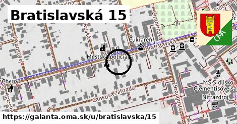 Bratislavská 15, Galanta