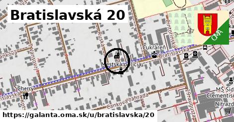 Bratislavská 20, Galanta