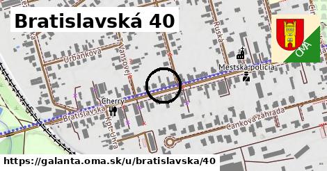 Bratislavská 40, Galanta