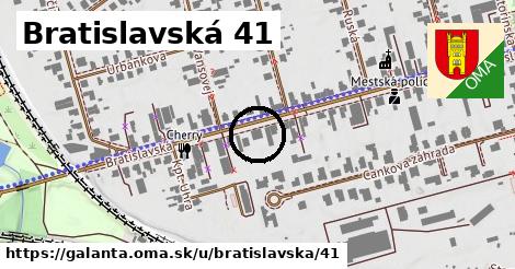 Bratislavská 41, Galanta