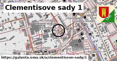 Clementisove sady 1, Galanta