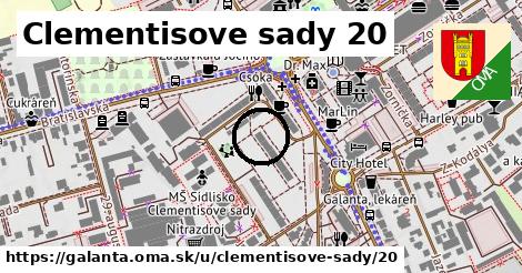 Clementisove sady 20, Galanta