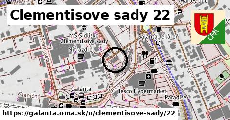 Clementisove sady 22, Galanta