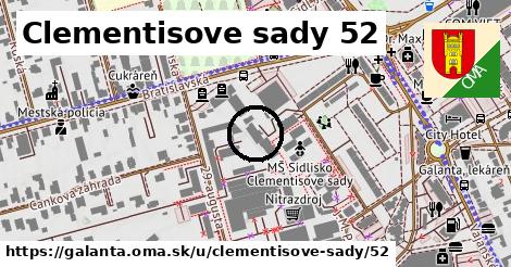 Clementisove sady 52, Galanta