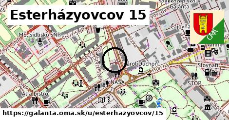 Esterházyovcov 15, Galanta