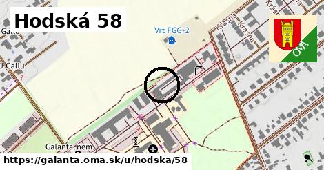 Hodská 58, Galanta