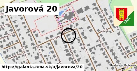 Javorová 20, Galanta