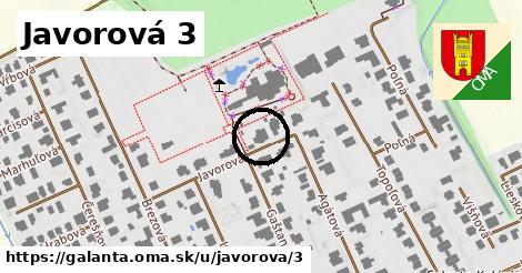 Javorová 3, Galanta