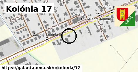 Kolónia 17, Galanta