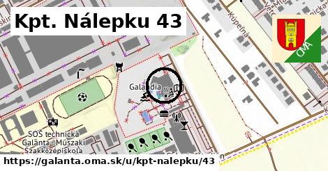 Kpt. Nálepku 43, Galanta