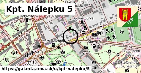 Kpt. Nálepku 5, Galanta