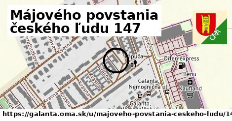 Májového povstania českého ľudu 147, Galanta