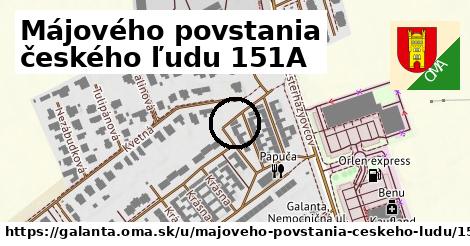 Májového povstania českého ľudu 151A, Galanta