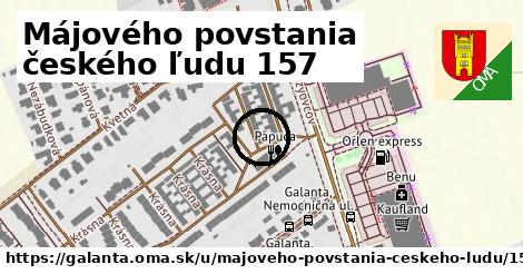 Májového povstania českého ľudu 157, Galanta