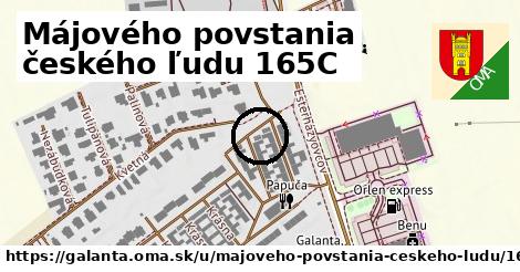 Májového povstania českého ľudu 165C, Galanta