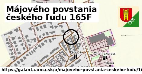 Májového povstania českého ľudu 165F, Galanta