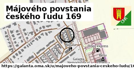 Májového povstania českého ľudu 169, Galanta