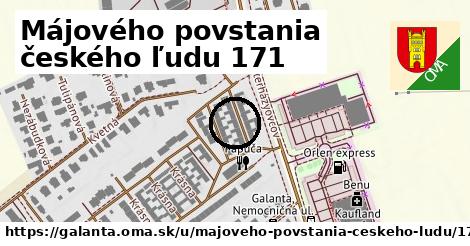 Májového povstania českého ľudu 171, Galanta