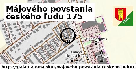 Májového povstania českého ľudu 175, Galanta