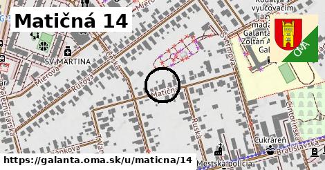 Matičná 14, Galanta