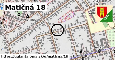 Matičná 18, Galanta