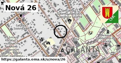 Nová 26, Galanta