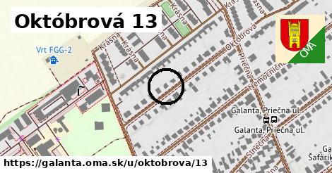 Októbrová 13, Galanta