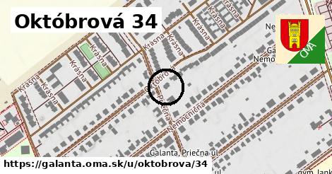 Októbrová 34, Galanta