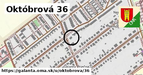 Októbrová 36, Galanta