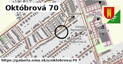 Októbrová 70, Galanta